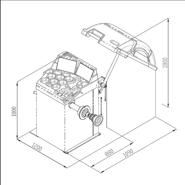 PLB-402 Wheel Balancer - Image 2